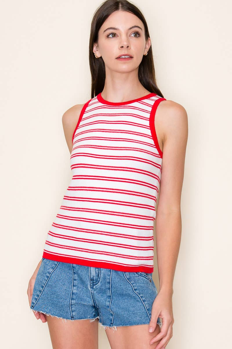 Below Deck Striped Tank