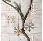 Silver & Gold Snowflake Ornaments