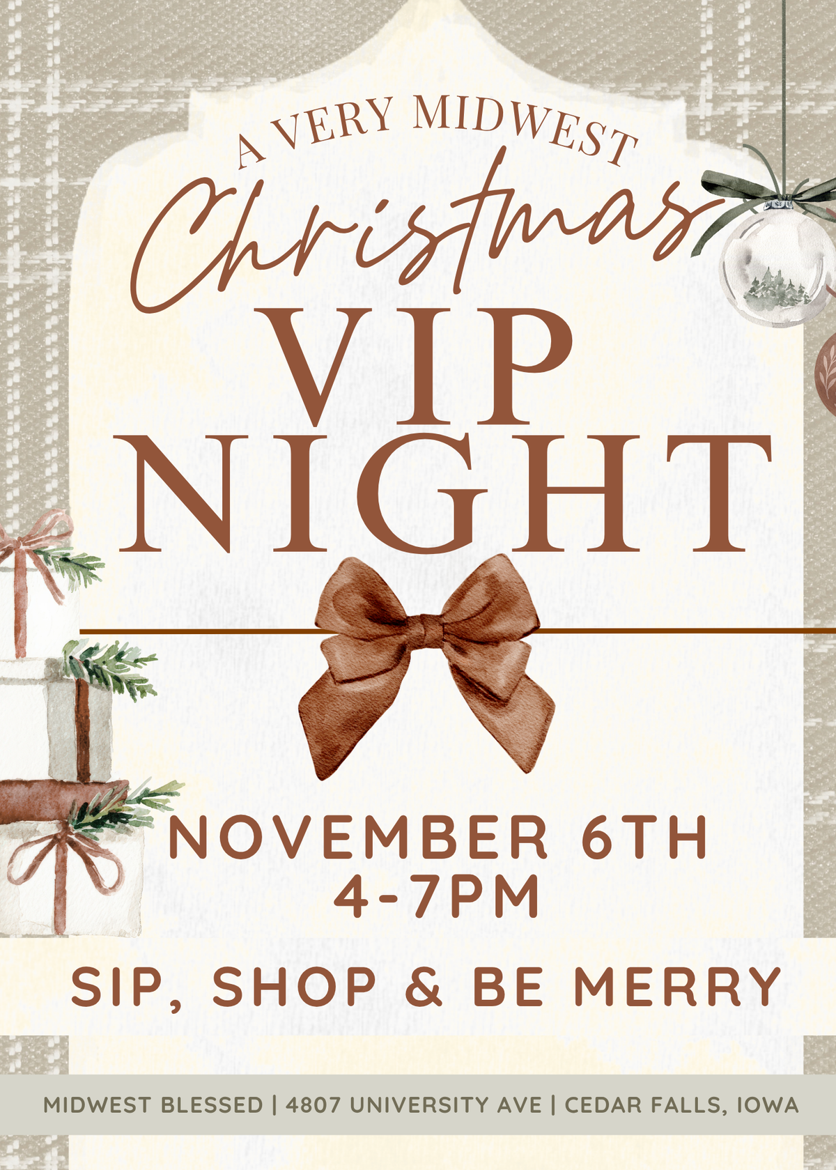 A Very Midwest Christmas VIP Night Ticket